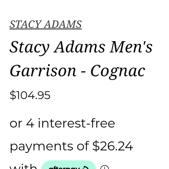 Stacy Adams Garrison cognac shoes - Picture 4 of 5